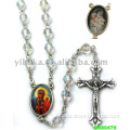 Clear Crystal Glass Rosary